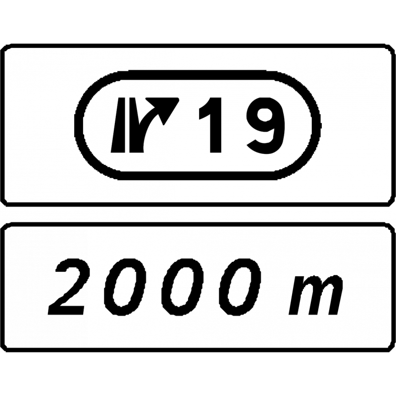 Panneau complémentaire de sortie D73