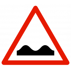 Panneau de danger cassis ou dos-dâne A2A