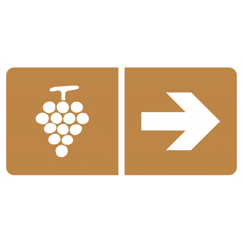 Panneau itinéraires touristiques H23