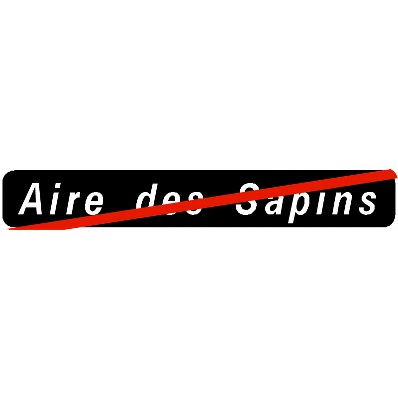 Panneau de localisation fin de localisation d'une aire routière E34b