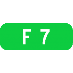 Cartouches à fond vert E45