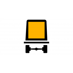 Panonceau véhicules transportant des marchandises dangereuses M4m