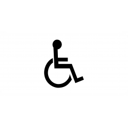 Panonceau installations aménagés pour handicapés physiques M4n