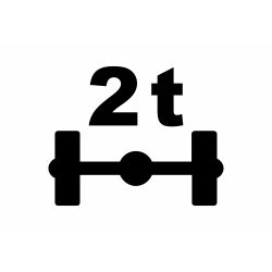 Panonceau véhicules pesant sur un essieu M4r