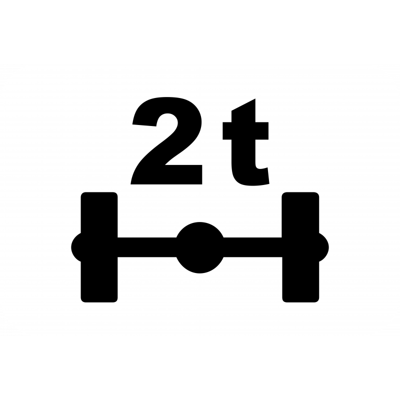 Panonceau véhicules pesant sur un essieu M4r