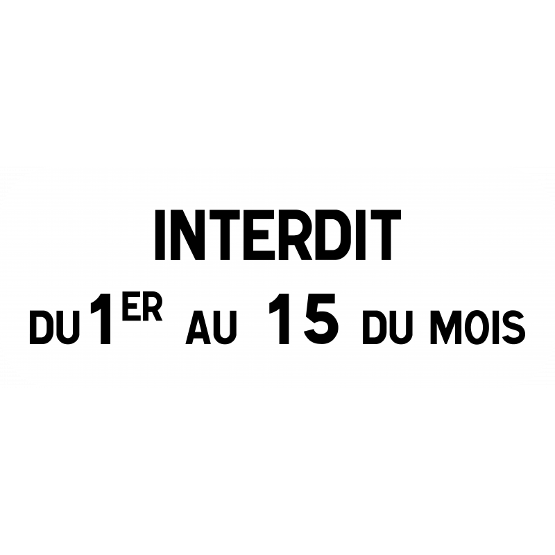 Panonceau stationnement M6b