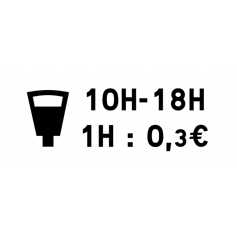 Panonceau stationnement payant parcmètre M6d2