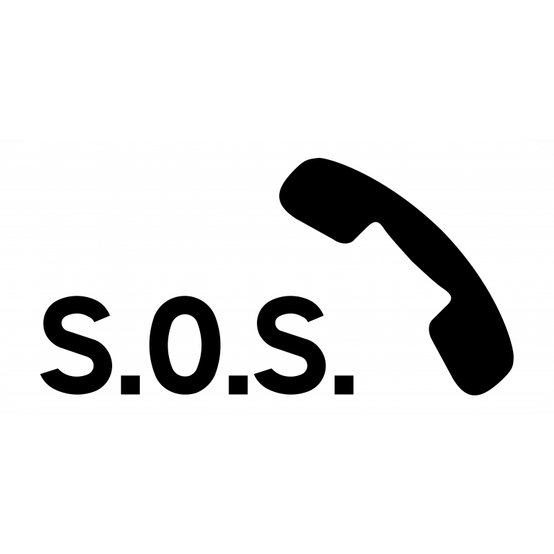 Panonceau arrêt d'urgence M9c