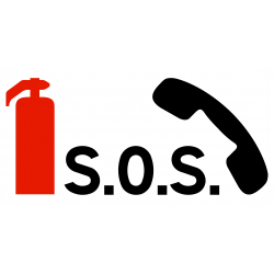 Panonceau arrêt d'urgence M9f