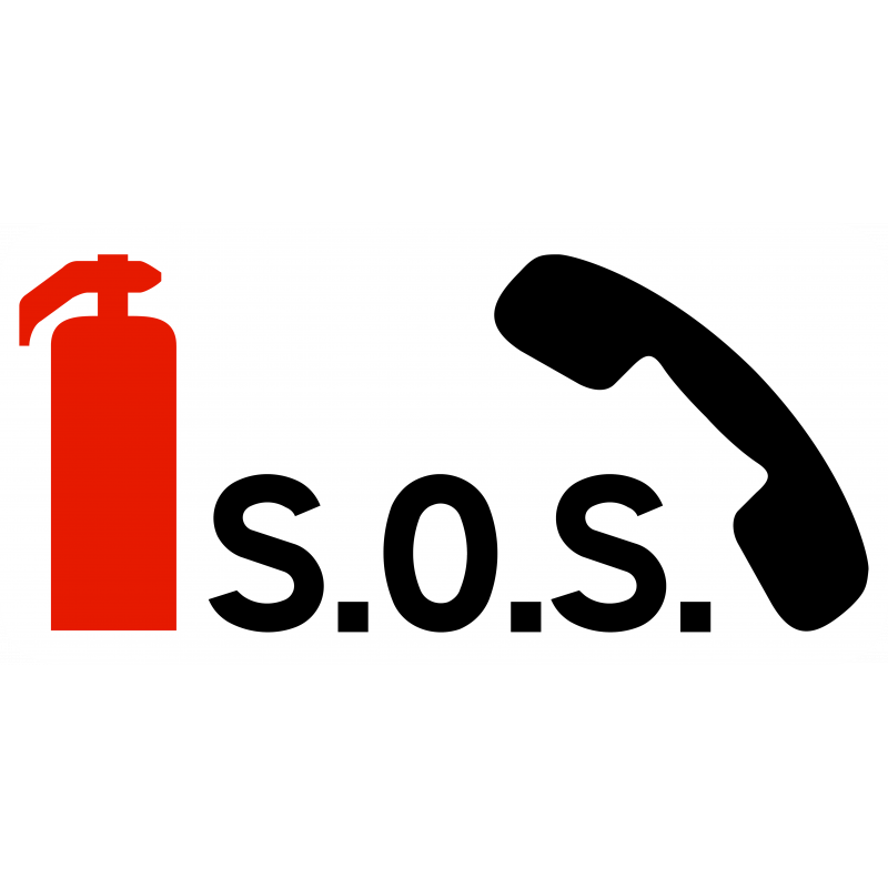 Panonceau arrêt d'urgence M9f