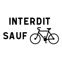 Panonceau prescription s'applique pas aux cyclistes M9v1