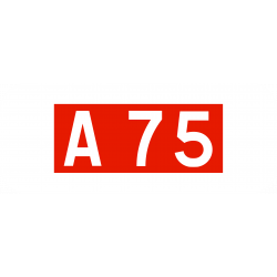 Panonceau numéro route autoroute M10a