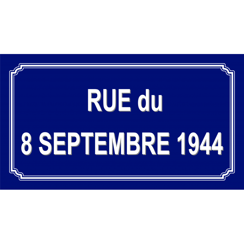 Panneau et plaques d'informations panneau de rue l WP Signalisation