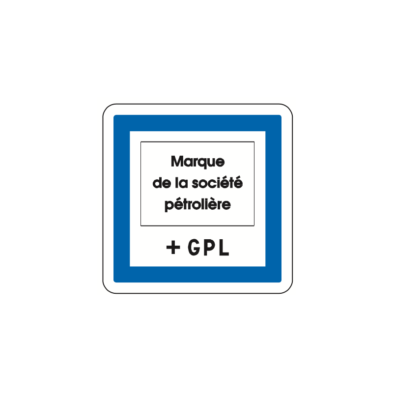 Panneau services marque du poste de distribution de carburant gaz de pétrole liquéfié (G.P.L.) CE15f