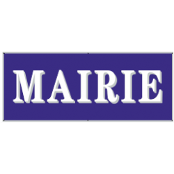 Panneau et plaques d'informations plaque de Mairie.