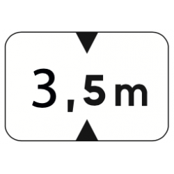 Panonceau hauteur véhicules M4v