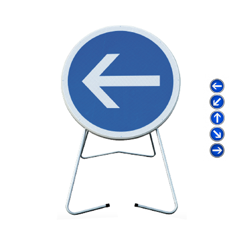 Face avant du panneau de signalisation temporaire BK21 amovible I WP Signalisation