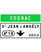 Panneaux de présignalisation d’affectation de voies - Da40 Présignalisation